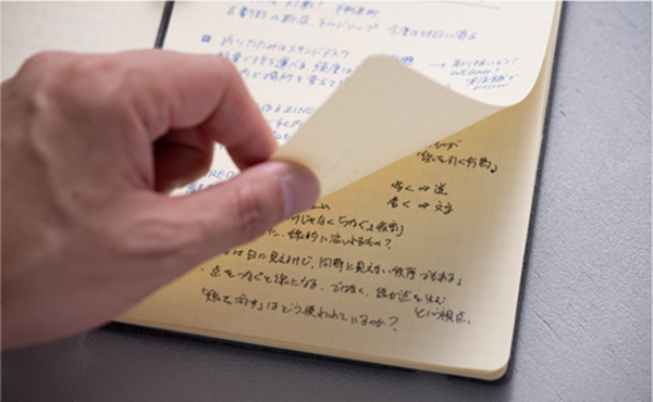 裏移りしにくい厚みのある上質紙