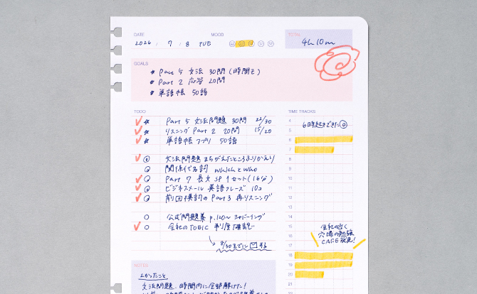 今日の頑張りを可視化する